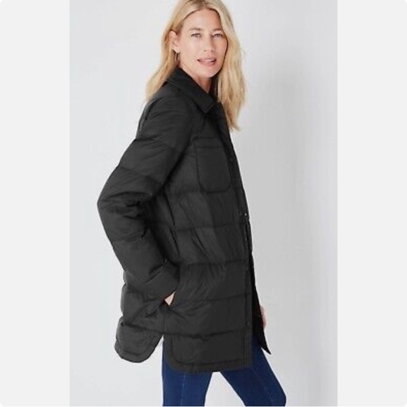 J. Jill Jackets & Coats J Jill Light Lofty Black Down Puffer Jacket